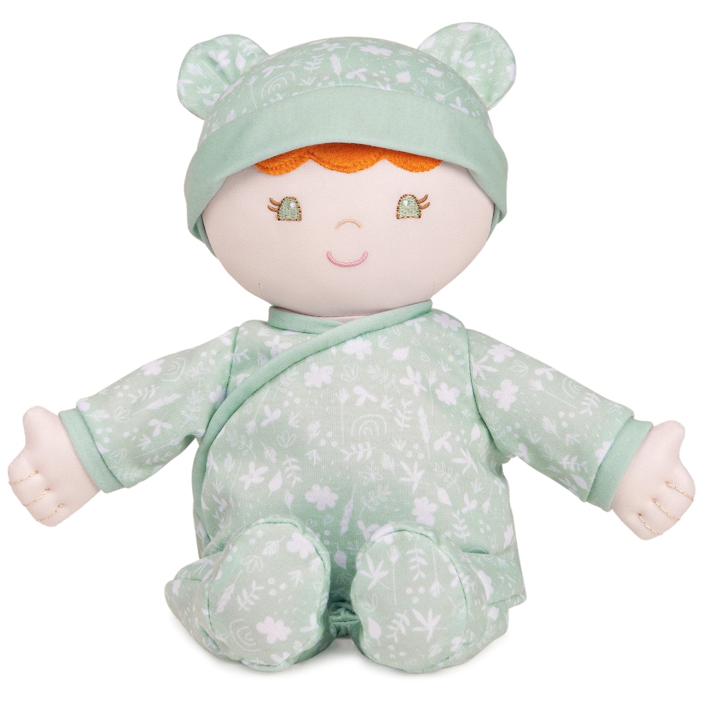 Gund Baby Sustainable Baby Doll, Plush Doll Made From Recycled Materials, For Babies And Newborns, Green, 12