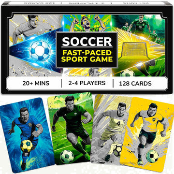 QUOKKA Grey Soccer Fast-Paced Card Game for Kids & Adults