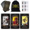 Tarot Cards With Guide Book & Linen Carry Bag, 78 Classic Original Tarot Cards Deck Fortune Telling Game With Meanings On Them F