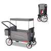 Radio Flyer Odyssey Stroll 'N Wagon, Grey Push Wagon With Canopy And Bag, 1+ Years