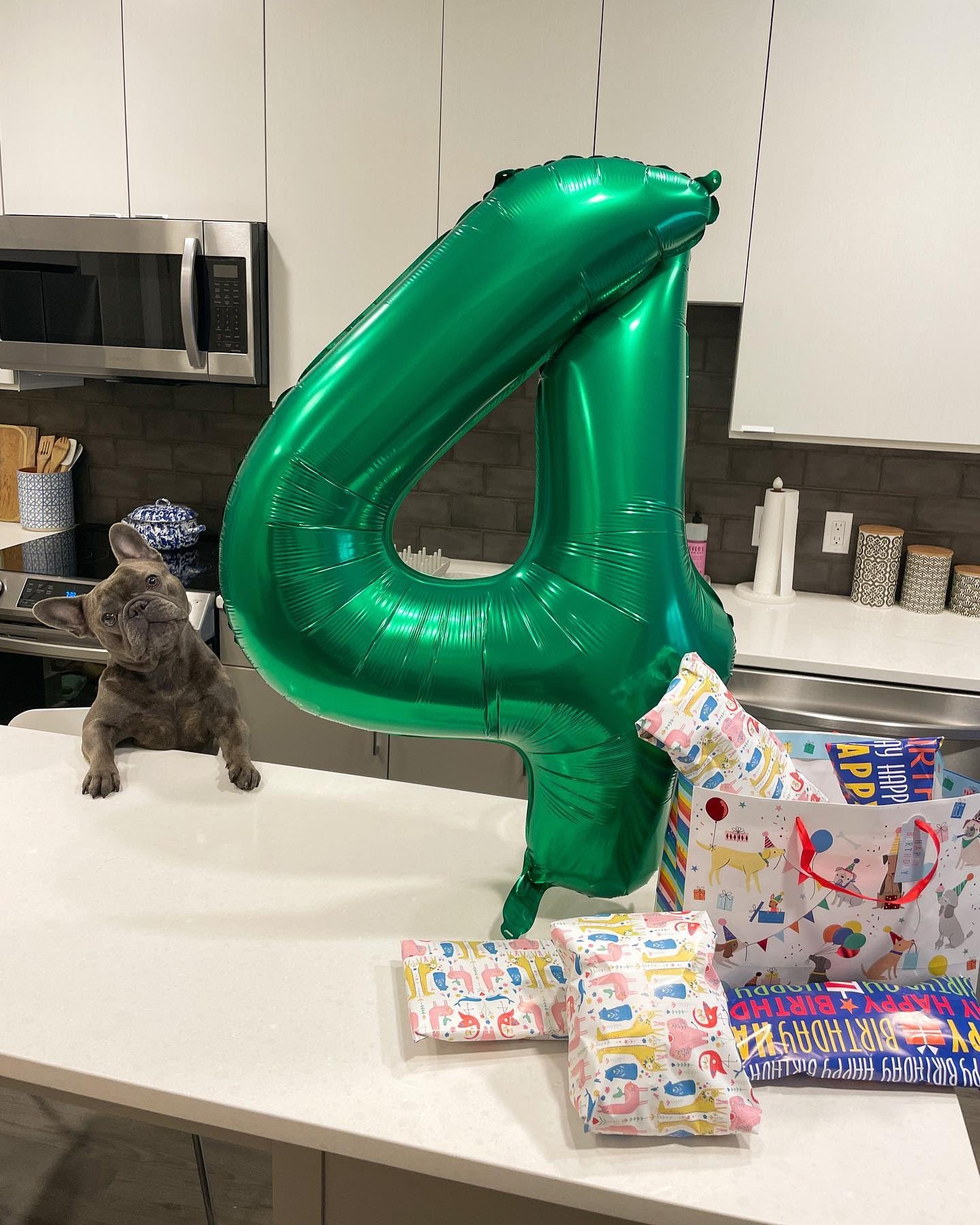 Green Number 4 Balloon 40 Inch, 4 Balloon Number, 4Th Birthday Decorations, Green Party Supplies For Boys Girls