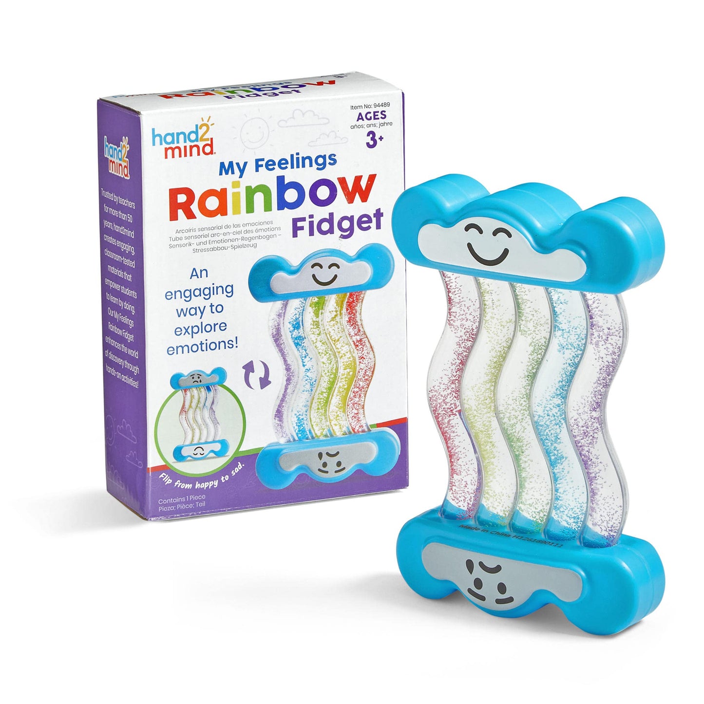 Hand2Mind My Feelings Rainbow Fidget Tube, Mindfulness For Kids, Stress Toys For Kids, Sensory Play Therapy Toys, Calm Down Classroom, Calming Corner Items Kids, Social Emotional Learning Activities