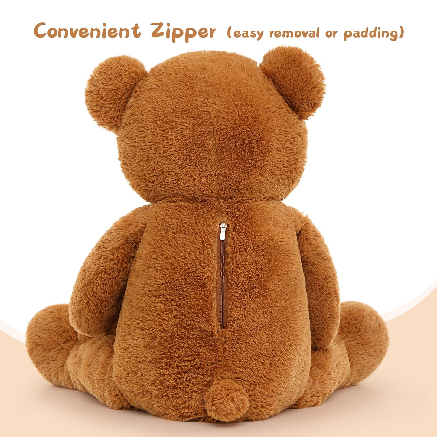 Muiteiur Giant 40' Teddy Bear - Cute Brown Stuffed Mom & Baby Bear Plush Toy - Great For Kids, Baby Showers, Christmas, Valentine'S Day Parties