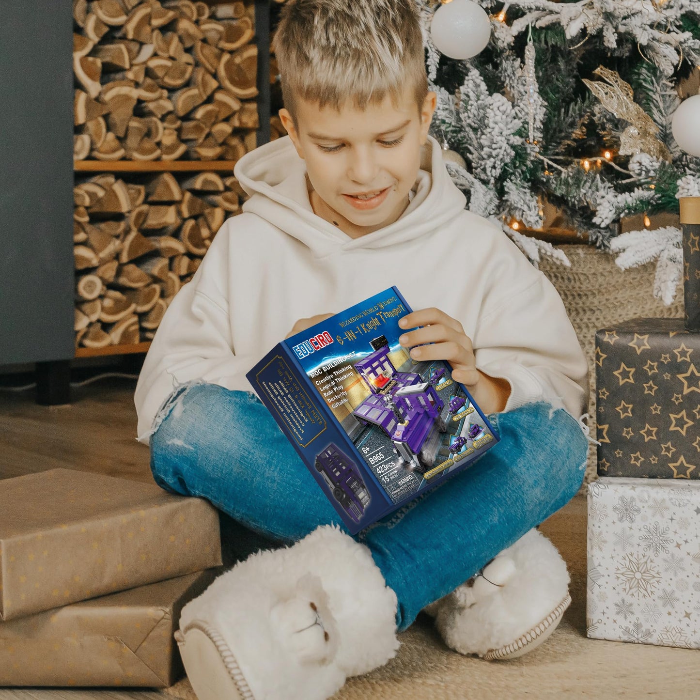 Educiro Harry World 6 In 1 Car Toys Building Set Gifts For Kids, Girls, And Boys Ages 6-12 (423Pcs),Sports Car,Van Truck,Harry'S Truck,Knight Lxury Car,Wagon,Magic Express,Not For Lego Sets