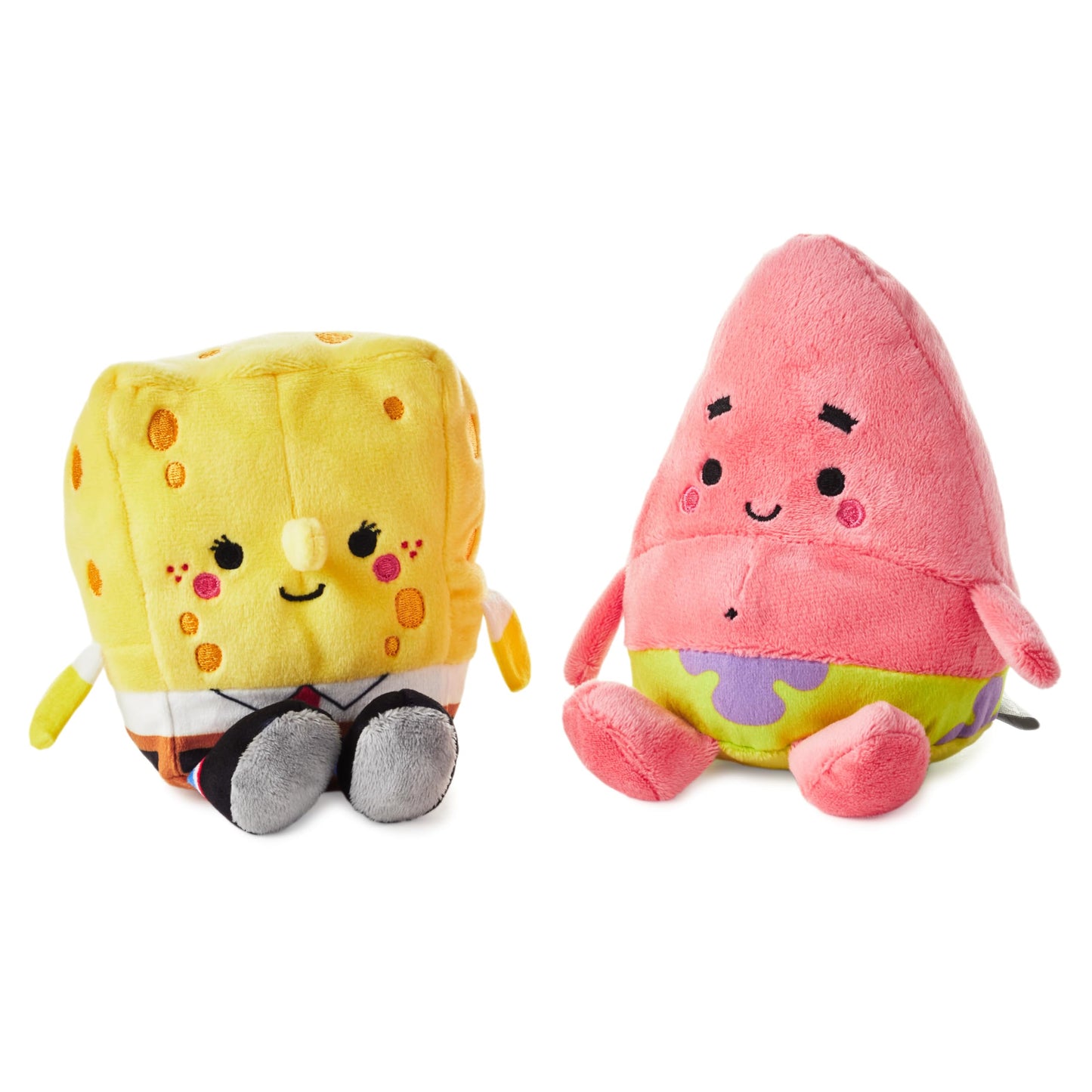 Hallmark Better Together Nickelodeon Magnetic Plush (Spongebob And Patrick) 5.75'' Stuffed Toys, Easter Gifts For Kids