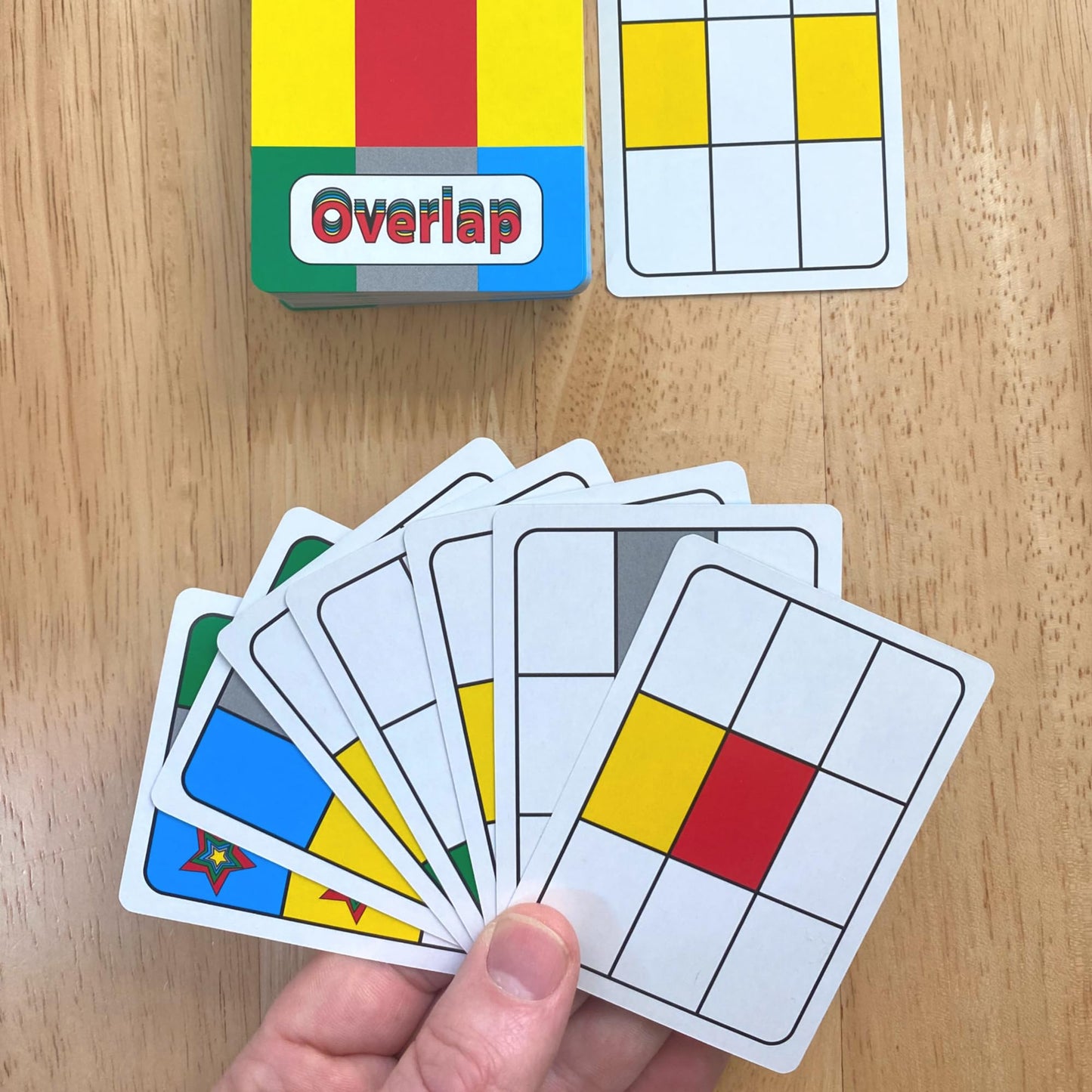 Niche Nation Games Overlap A Deceptively Simple Strategy Game - Mensa Award Winning Card Game - 2 Player Game Or Up To 8 Players