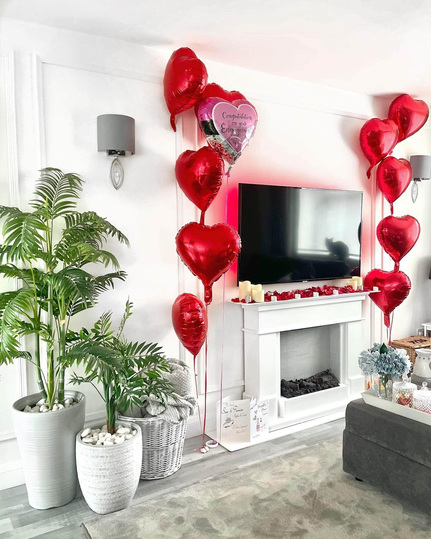 12 Pcs Red Heart Shaped Balloons 18 Inch I Love You Valentines Day Decorations Balloons For Valentines Day Bridal Shower Wedding
