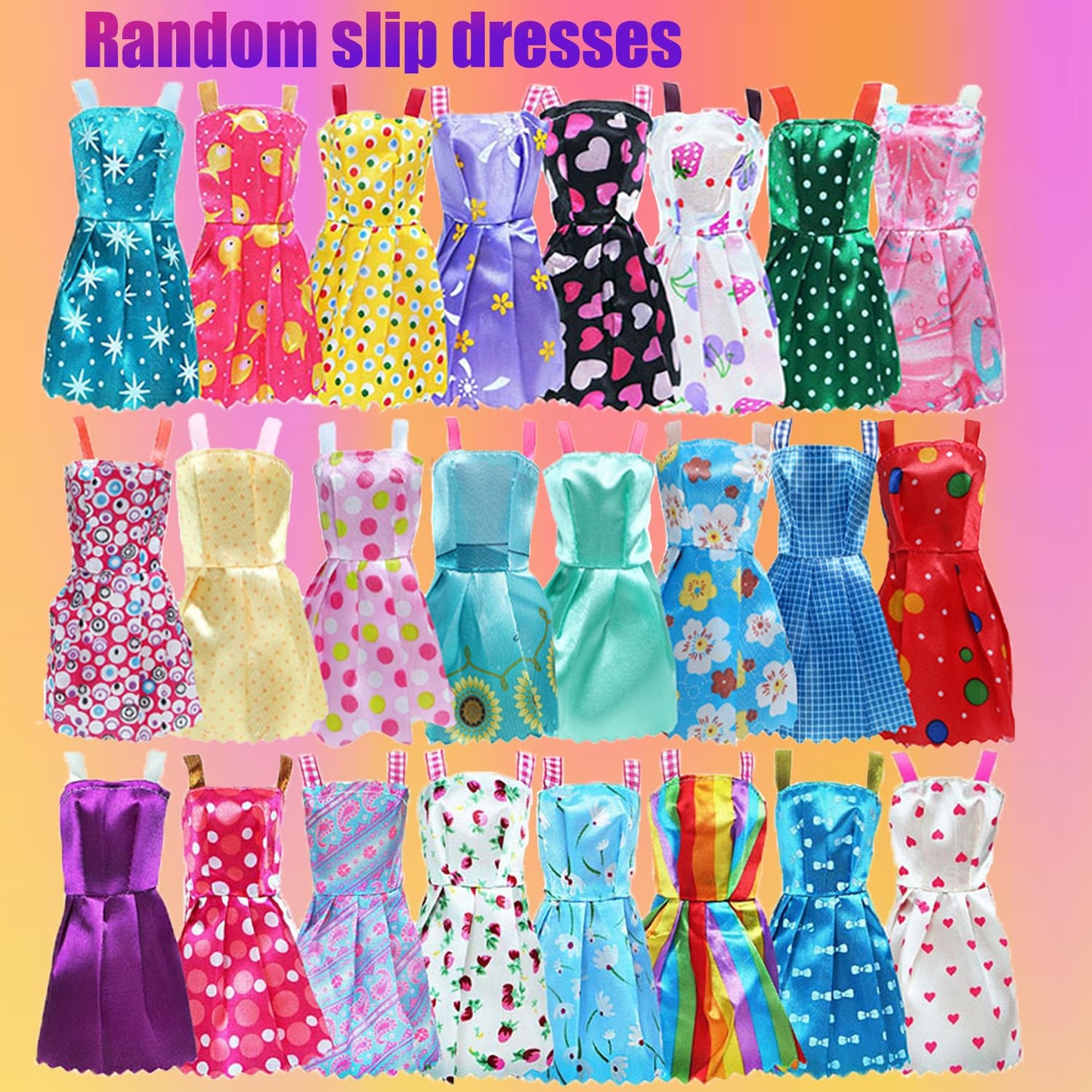 98 Pcs Doll Clothes And Accessories For 11.5 Inch Doll, Wedding Gowns, Evening Dresses, Slip Dresses, Bikini Swimsuits, Set Casual Outfit Top And Pant Birthday For Girl Age 4-6 7-13