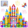 Colelulu 102Pcs Diamond Magnetic Tiles Kids Toys, Stem Magnet Toys For Toddlers, Magnetic Building Blocks For Age 3-5 4-8 8-12,