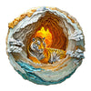 Wooden Puzzles for mature-themeds Wooden Jigsaw Puzzles for mature-themeds Kids 3D Vision Effect-3D Tiger Unique Shaped Wood Puzzles mature-themed Creative Birthday Gifts for Friends Family Game (8.5 * 8.5in 100pcs)
