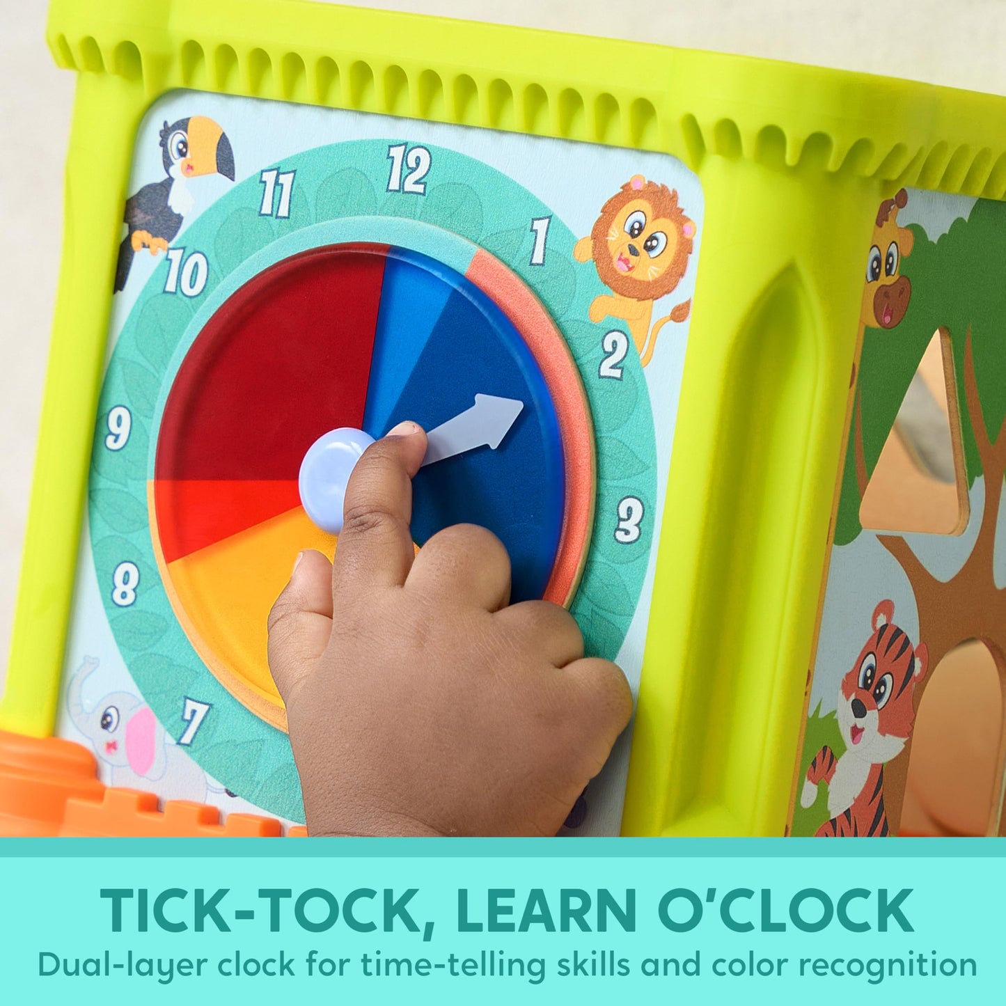 Syncfun Baby Toys, Toddler Learning Toys, Montessori Toys For 1 Year Old, Wooden Activity Cube With Music, Educational Toys For