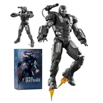 Lonullymege Ironman Action Figures Set 2-Pack 7 Inch All Joints Movable Collectable Toys-Full Metal Painting With Lots Of Accessories Suit-Up Model(Wm1 & Mk45)