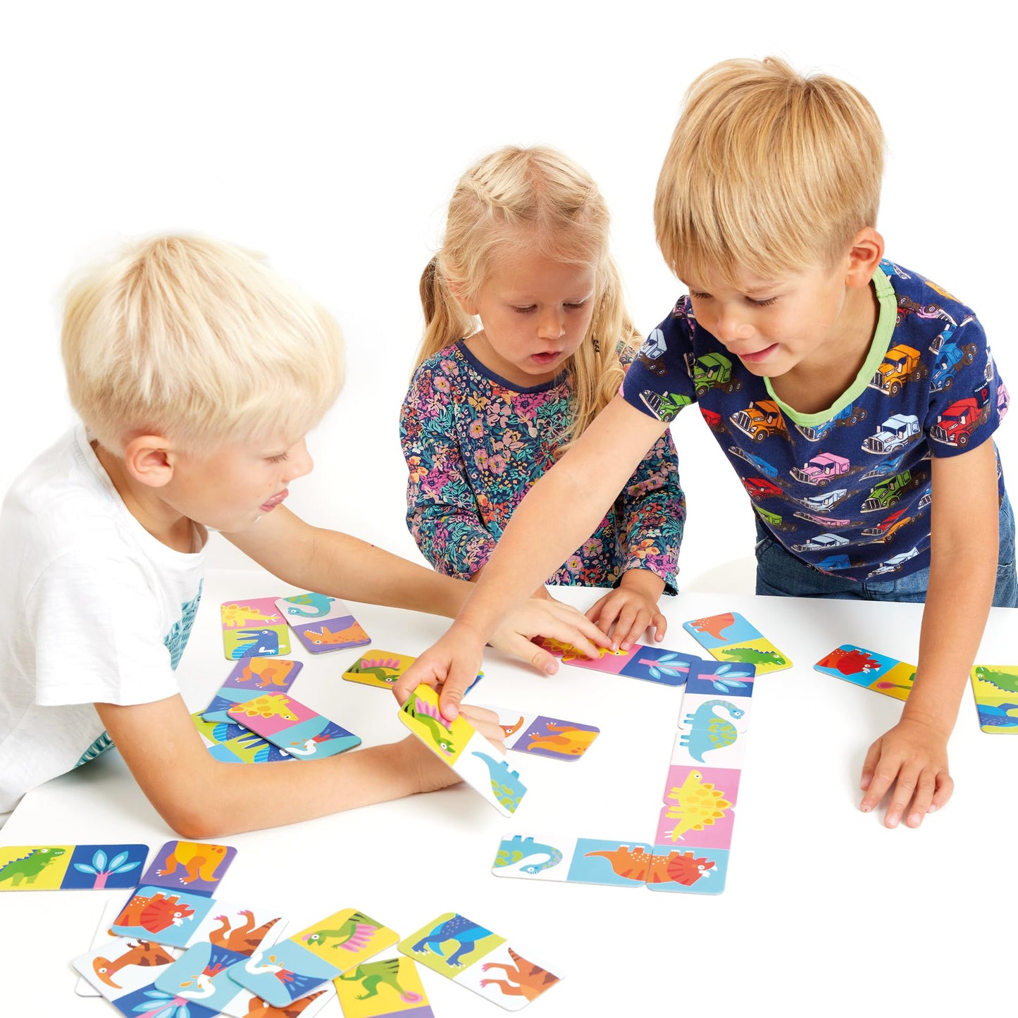 Banana Panda Let’S Play Dino Dominoes Game For Kids - Includes 28 Double-Sided Dinosaur Pieces With 2 Ways To Play, For Ages 2 Years And Up
