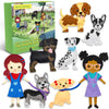Craftiloo 8 Pre-Cut Dogs Stuffed Animal Fun Kids Sewing Kit For Kids Ages 8-12 Children Beginners Sewing Kit Kid Puppy Crafts Fe