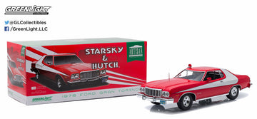 Greenlight 1/18 Diecast Model Car - 1976 Ford Gran Torino - Green - Small - Model 19017 - Starsky and Hutch TV Series