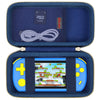 Elonbo Carrying Case for TEBIYOU/ Great Boy/ Beico Handheld Game Console Retro Video Games Portable Gaming Player Travel Storage Cover Mini Arcade Electronic Toy Holder Bag Blue+Blue