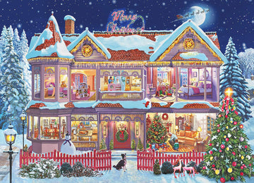 EuroGraphics 1000-Piece Getting Ready for Christmas Puzzle, Cardboard, Model 6000-0973