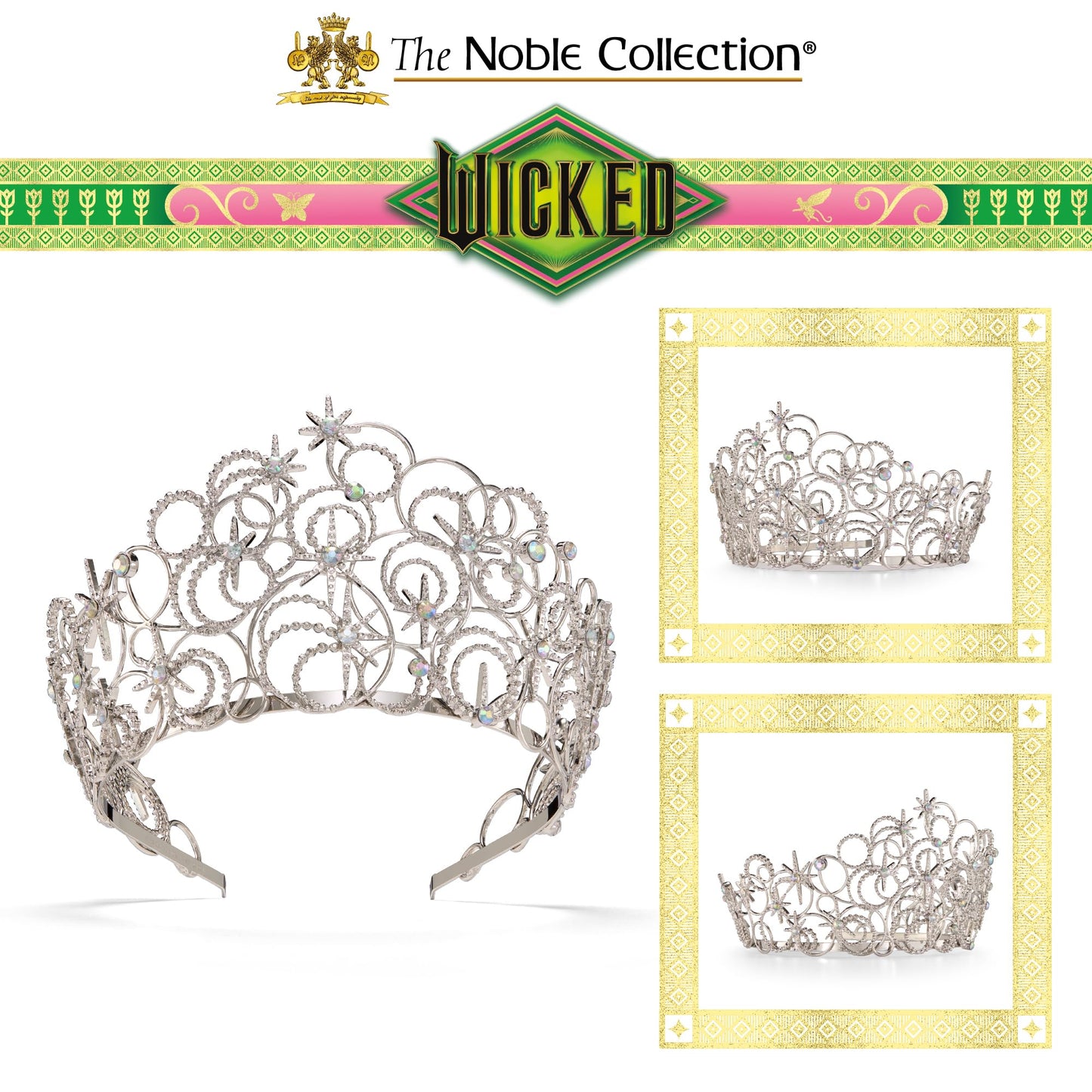 Wicked Glinda's Bubble Crown by The Noble Collection - Enchanting Wizard of Oz Costume Accessory for Fans and Collectors