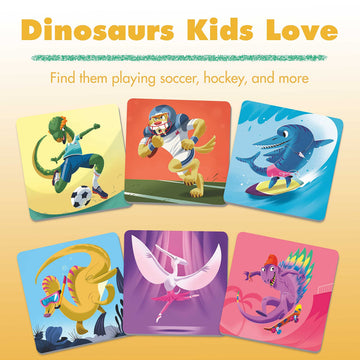 Ravensburger Dinosaur Sports Memory Game For Girls & Boys Ages 3 To 5–A Fun & Fast Dino Memory Game