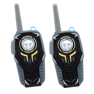Ekids Black Panther Wakanda Forever Toy Walkie Talkies For Kids, Static Free Indoor And Outdoor Toys For Boys Aged 3 And Up