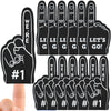 SEEVOR 12pcs Foam Finger Mini Foam Fingers 5 Inch Cheerleading Foam Finger For Sports Events Games Themed Birthday Party (Black)