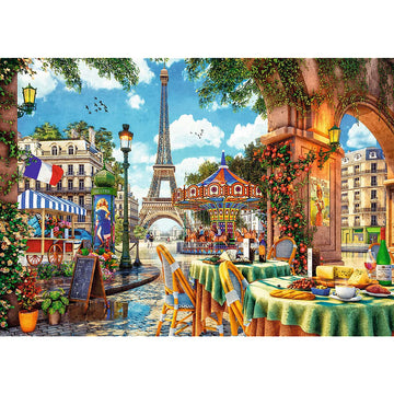 Trefl Parisian Morning 1000 Piece Jigsaw Puzzle Red 27'X19' Print, Diy Puzzle, Creative Fun, Classic Jigsaw For Adults And Children From 12 Years Old