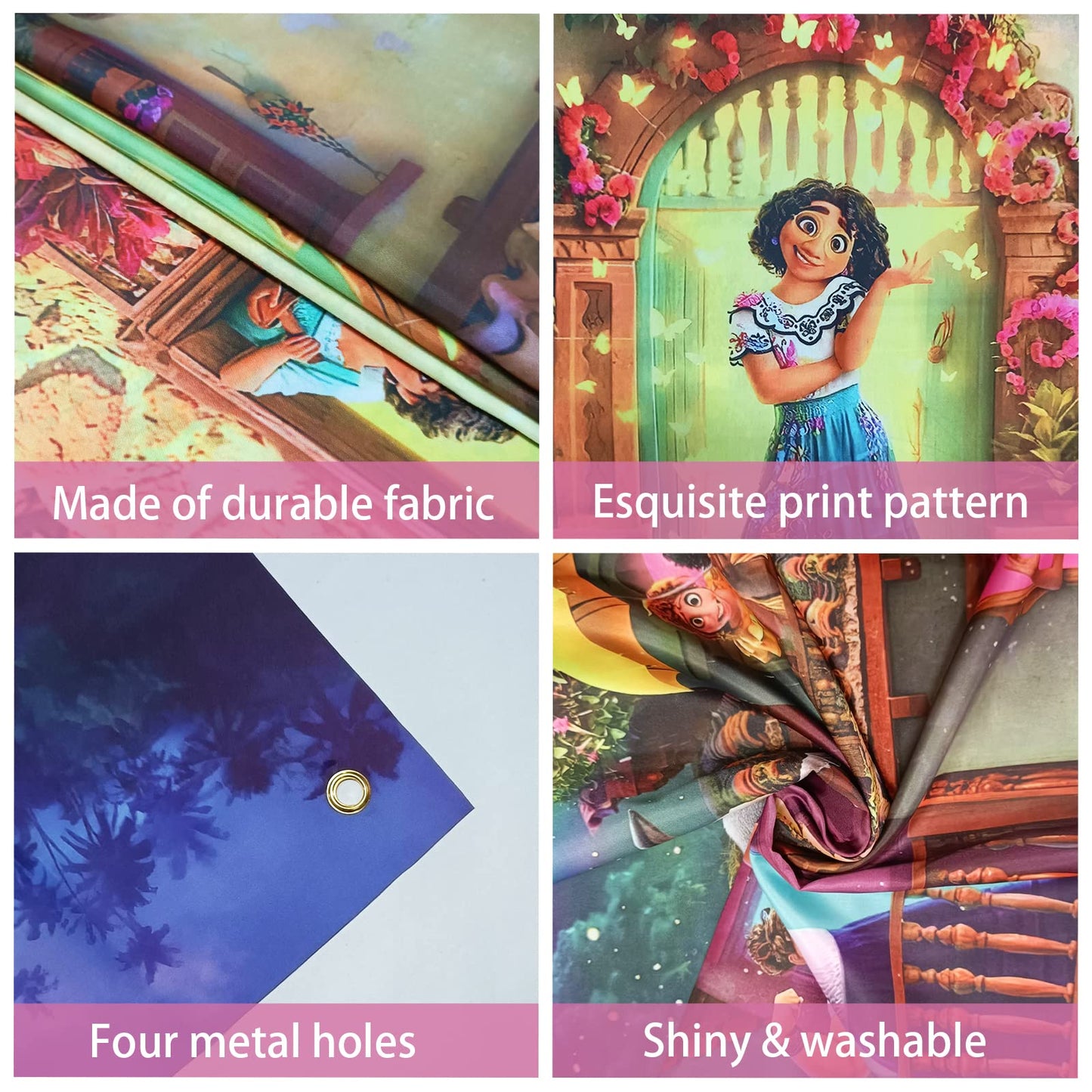 Magic House Backdrop,7X5Ft Magical House Background Magic Movie Backdrop Party Decor Magic Theme Birthday Party Backdrop Supplies For Girls Encanto#1
