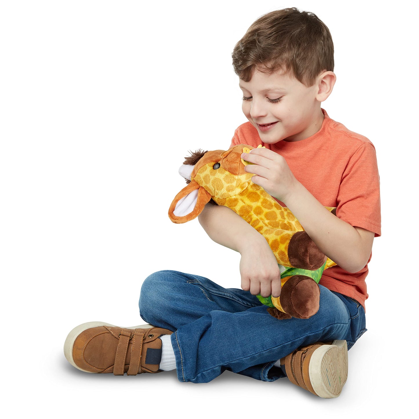 Melissa & Doug 11-Inch Baby Giraffe Plush Stuffed Animal With Pacifier, Diaper, Baby Bottle