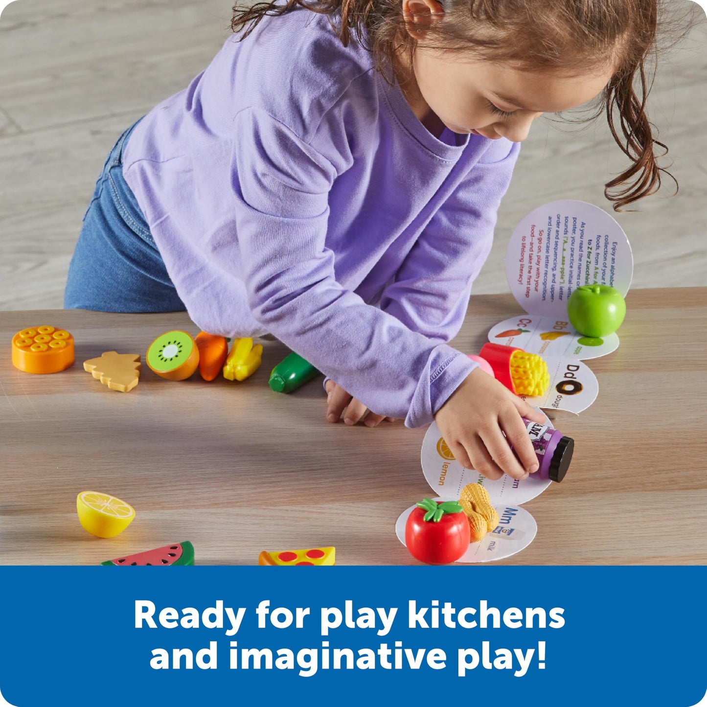 Learning Resources A To Z Mini Foods, Play Food Sets For Kids Kitchen, Play Kitchen Accessories, Mini Food, Pretend Play Toys, T