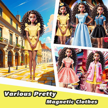 Generic Magnetic Princess Dress Up Paper Doll, Magnet Dress Up Games, Play Travel Playset Toy Magnetic Dress Up Dolls And Pretend For Girls (May), Small