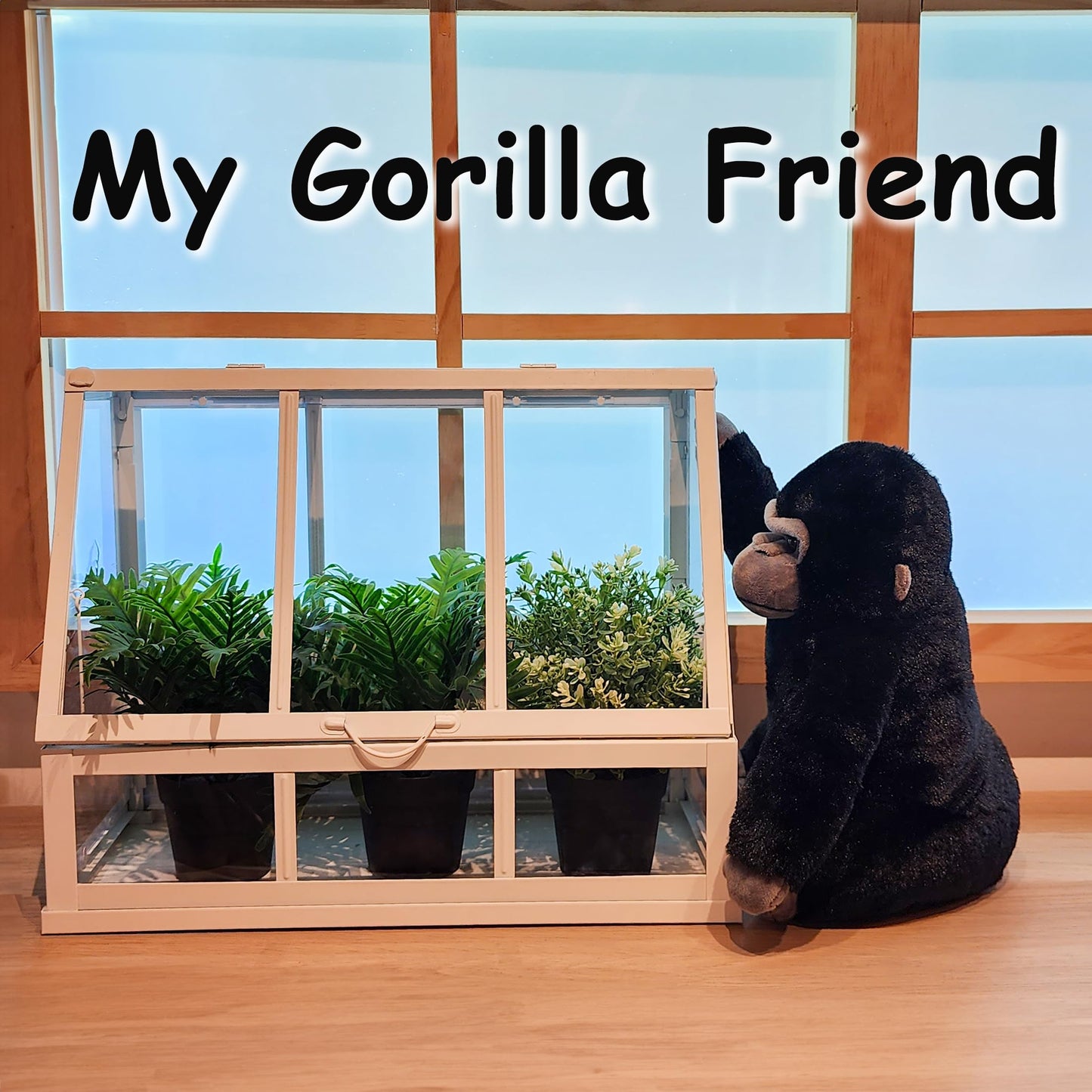 Weigedu Black Gorilla Stuffed Animals, Stuffed Gorilla, Gorilla Apes Plush Toys For Boy Girl Kids Birthday, 12 Inches