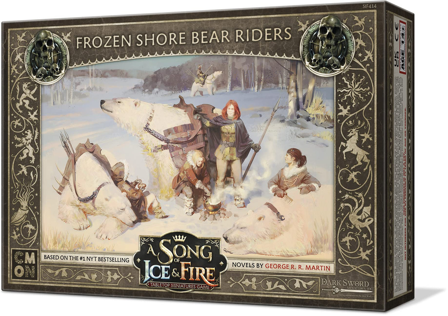 Cmon A Song Of Ice And Fire Tabletop Miniatures Game Frozen Shore Bear Riders Unit Box Strategy Game For Teens And Adults Ages 1