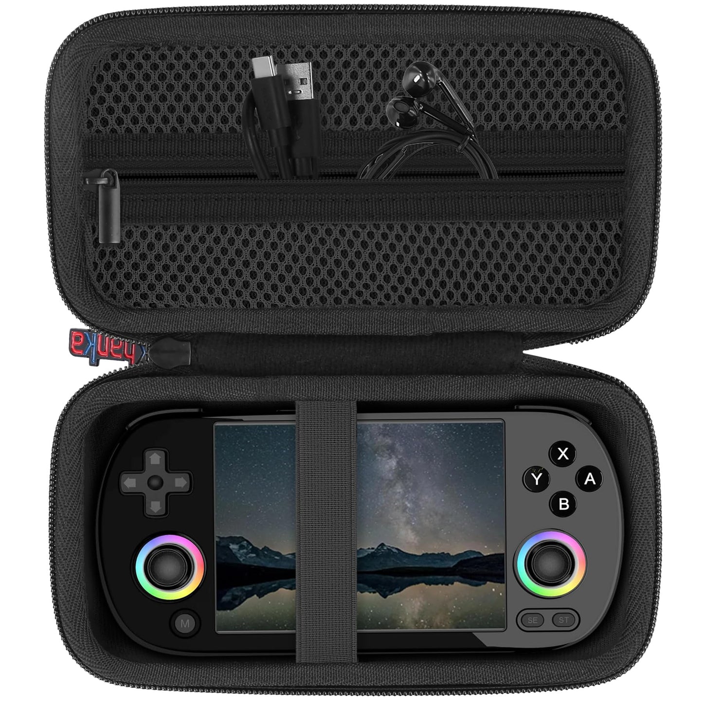 Khanka Hard Travel Case Replacement For Rg40Xx H Retro Handheld Game Console,Case Only. (Black)