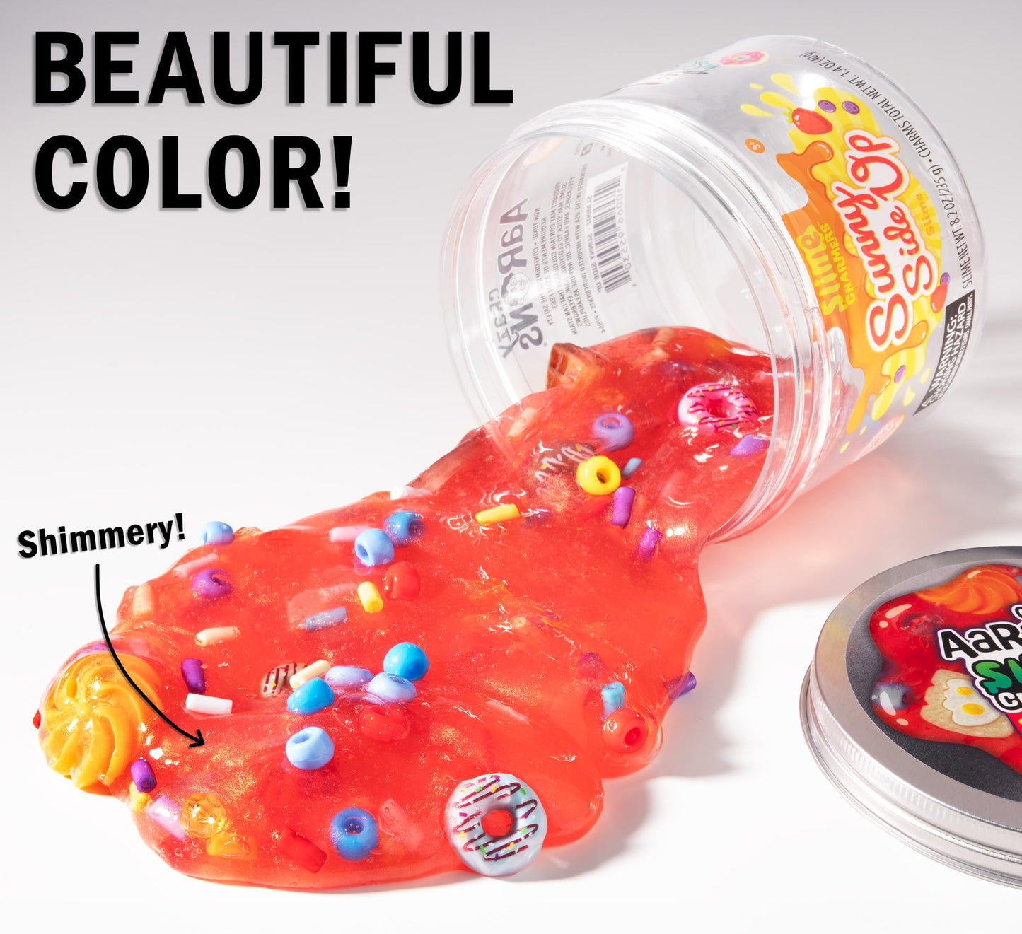 Crazy Aaron'S Slime Charmers® - Sunny Side Up - Vibrant Red Water Slime, Sensory Toys For Kids - Creative And Endless Fun, Stress Relief Therapy, Gifts For Girls And Boys - Made In Usa