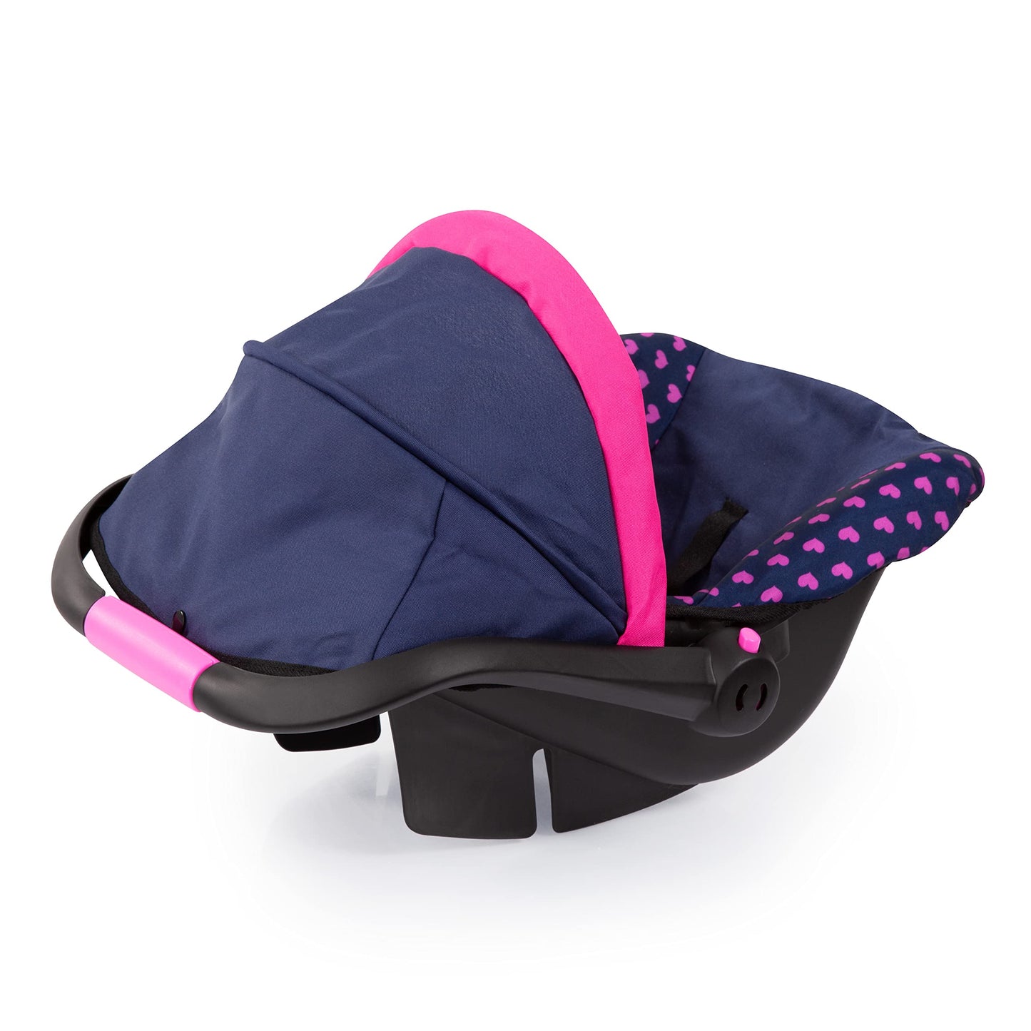 Bayer Design Baby Doll Deluxe Car Seat With Canopy- Blue And Pink