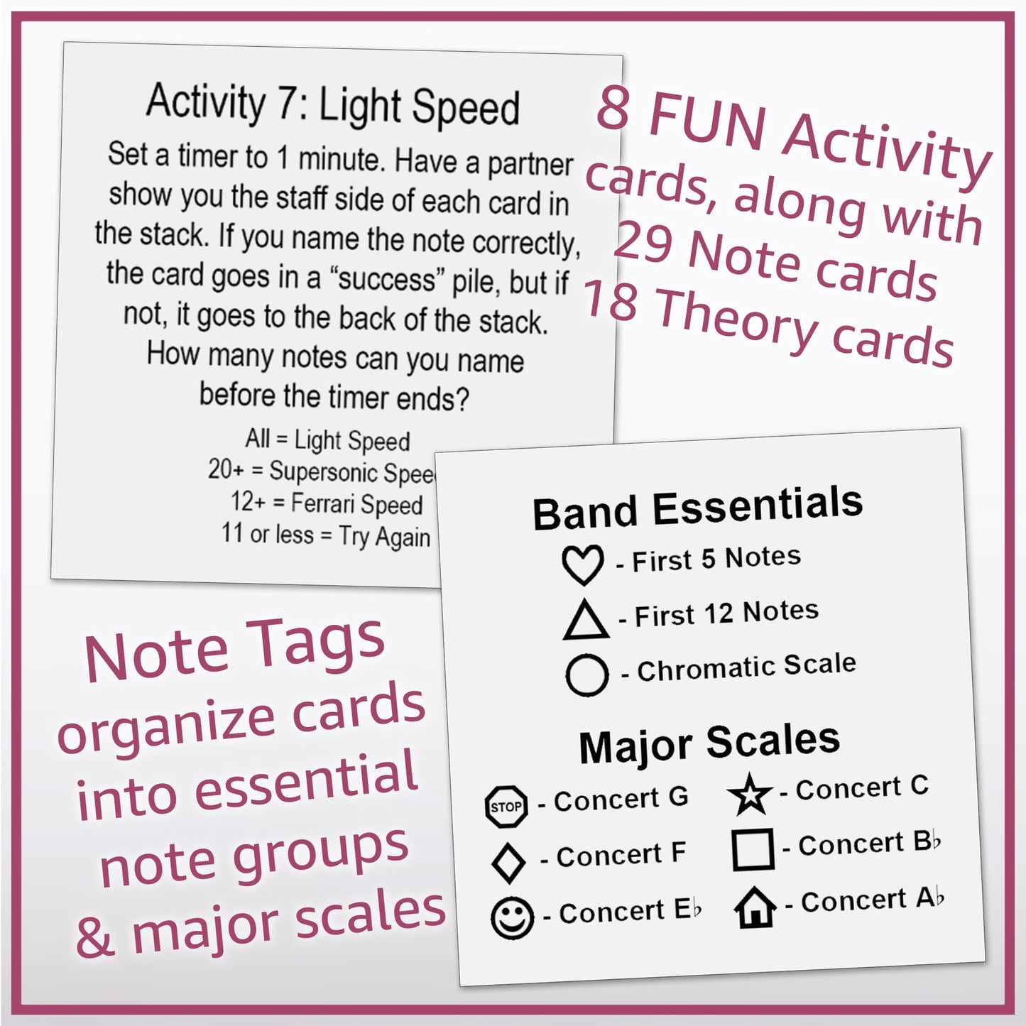 Music Flash Cards: Notes, Fingerings, & Music Theory (Flute)