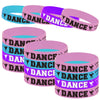 BignzwUra 24PCS Ballet Dance Party Rubber Bracelets Dacing/Dance Movements Ballerina First 21st Birthday Party Favors Supplies D