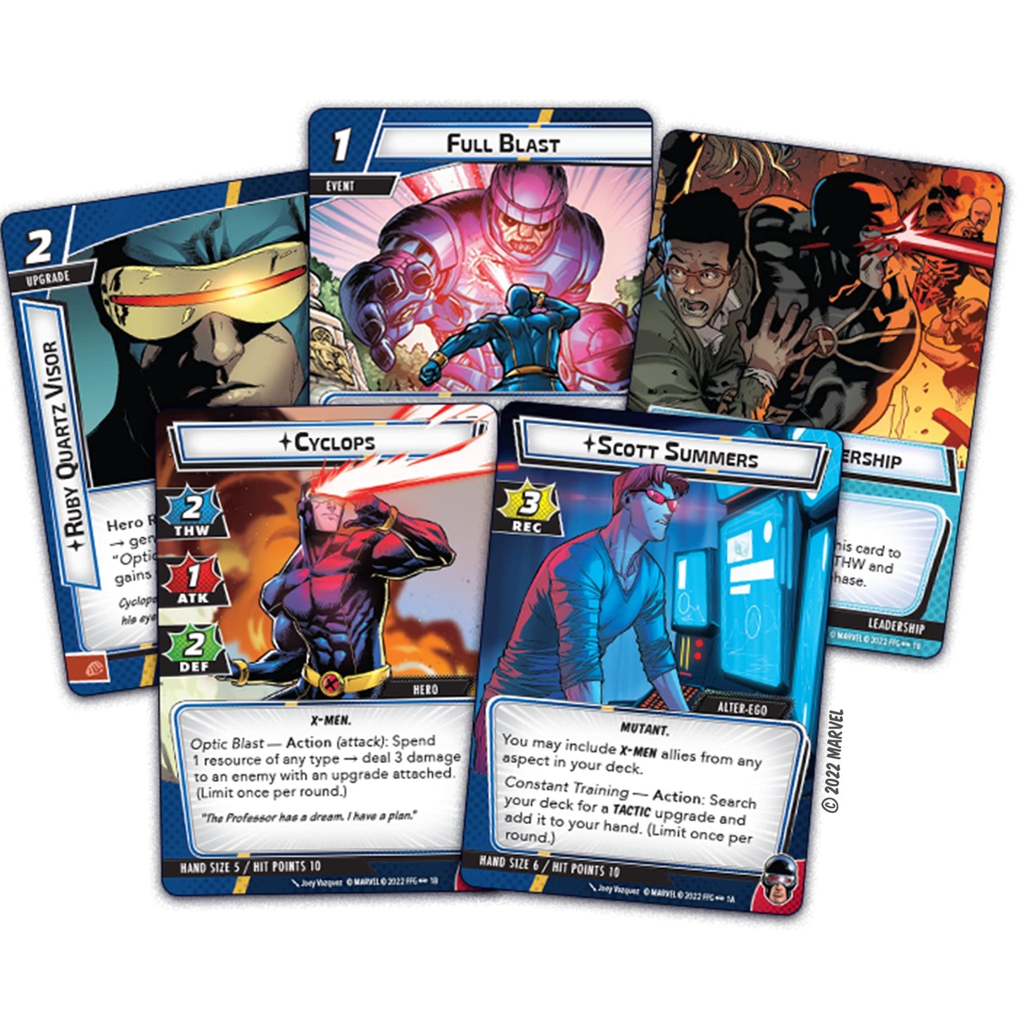 Marvel Champions The Card Game Cyclops Hero Pack - Superhero Strategy Game, Cooperative Game For Kids And Adults, Ages 14+, 1-4