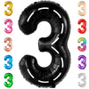 Katchon, Giant Race Car Number 3 Balloon - 40 Inch | Number 3 Race Car Balloon For Construction Birthday Party Supplies 3 Year Old | 3 Balloon Number For Race Car Birthday Party Supplies 3 Year Old