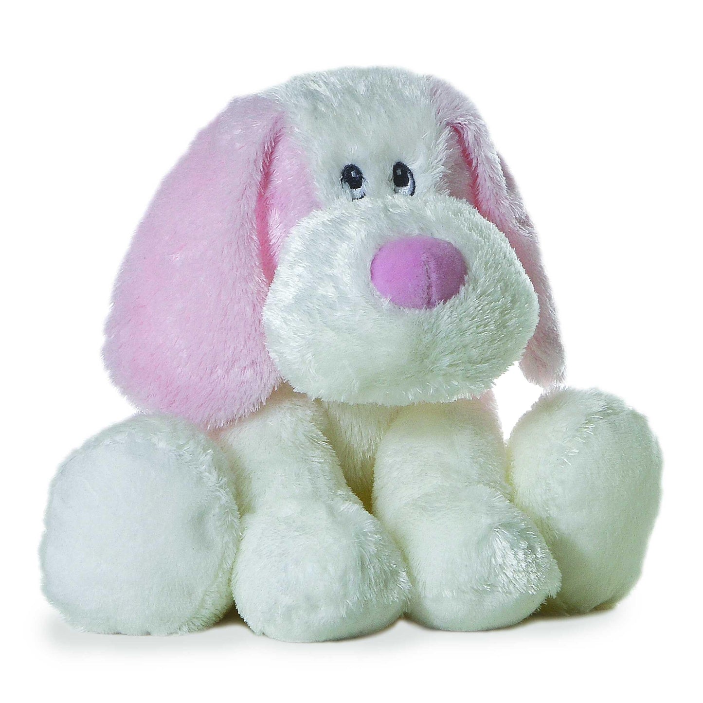 Aurora® Playful Scruff™ & Dafney™ Baby Stuffed Animal - Soft Pink Cuddly Toy for Imaginative Play - 9 Inches