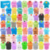 EASYCITY 60-Pack Mini Butter Slime Kit, Scented Stress Relief Toy, Rose & White, Perfect for Parties and School Prizes