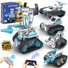 Suplanet Stem Robot For Kids Ages 8-14, 5-In-1 Remote Control And App Programmable Robot Toys - 720 Pcs Diy Building Science Edu