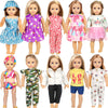 18 Inch Doll Clothes Accessories For Girl Doll Clothes(10 Set)