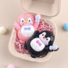 Anboor Penguins Squishies Toys 2 Pack - 3 Cute Soft Penguins Squeeze Sensory Fidget Toys for Stress Relief, Kawaii Party Favors