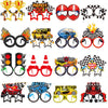 Herdear 32 Pcs Race Car Party Decorations Favor Racing Paper Glasses Frame Trunk Car Theme Eyeglasses Racing Car Party Favors fo