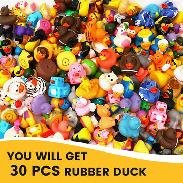 30Pcs Rubber Ducks With Tags For Ducking,Jeep Ducks For Ducking,Jeep Ducks With Tags For Ducking,30 Pack Rubber Ducks+30Cards Ta