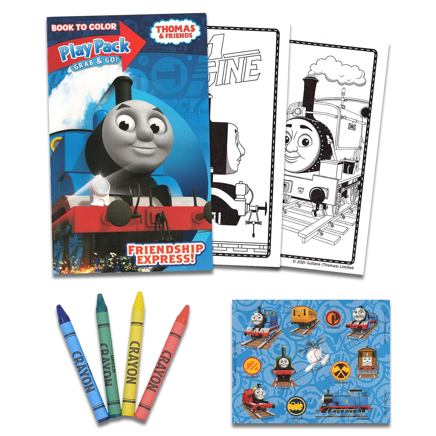 Thomas the Train Coloring and Activity Book Set with over 90 Stickers (2 Books, 4 Sticker Sheets)