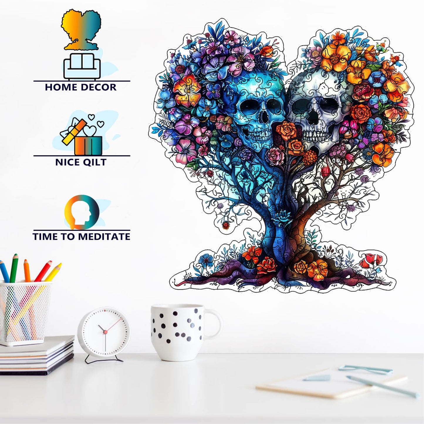 Foyucool Wooden Puzzles For Adults, About 150 Pieces Unique Puzzles For Adults, Irregular Animal Shaped Wooden Jigsaw Puzzles, C
