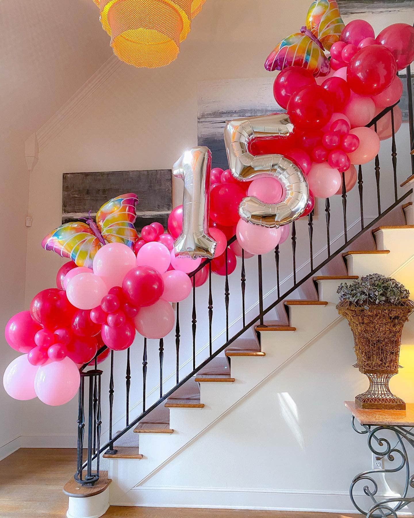 40 Inch Silver 15 Number Balloons Giant 15 Or 51 Balloons Silver Birthday 15 Balloons 15Th Birthday Anniversary Party Decoration