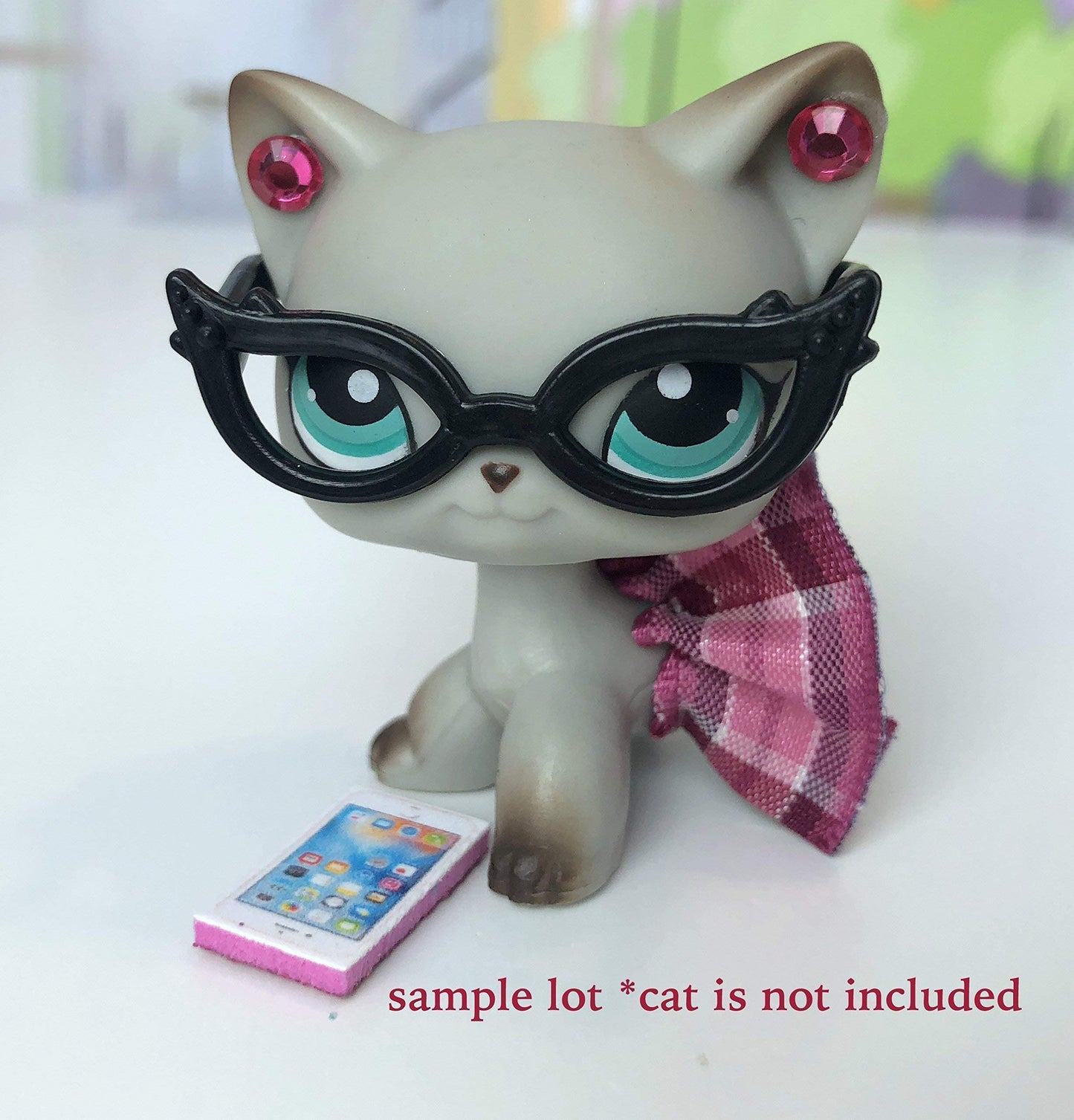 Lps Pet Shop 4 Pc Random Accessories Nerd School Skirt Glasses Lot Cat Not Included